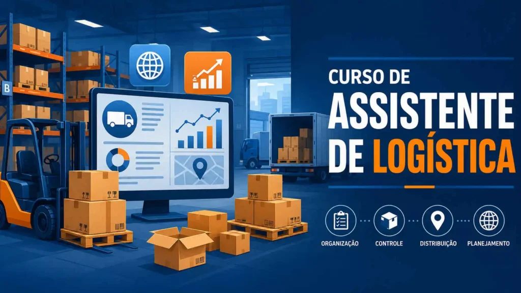 Curso de assistente de logística online controle e planejamento.